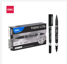 Double Tip Marker (Black)